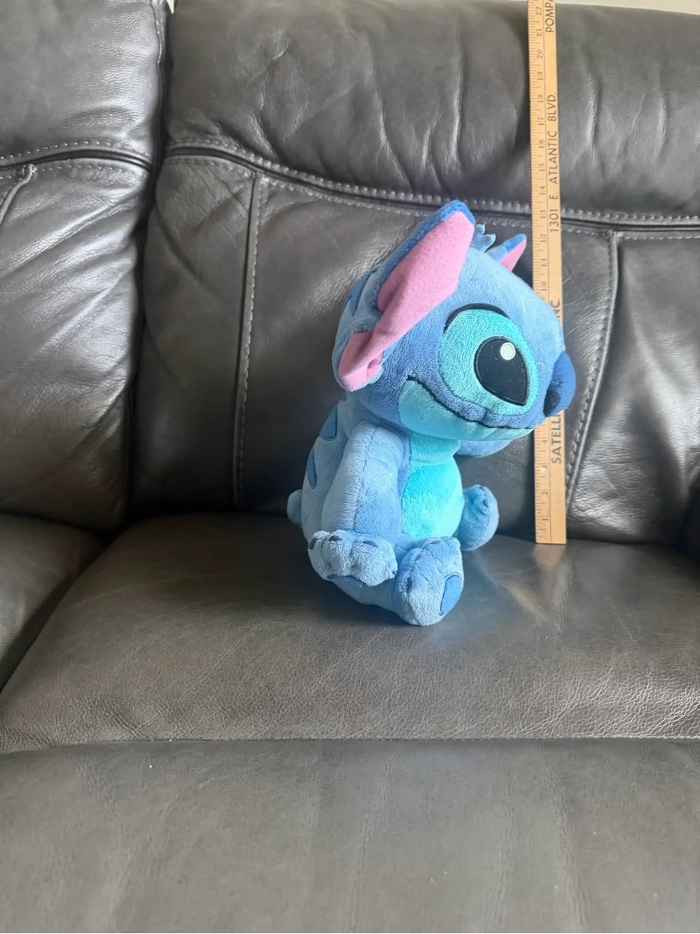 Disney Blue Stitch Plush with Pink Inner Ears